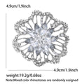 Openwork Crystal Flower Brooch Antique Frame Seven Colors view 8