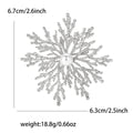 Textured Snowflake Coral Pearl Brooch Gold Silver Tone view 7