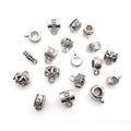 Large-Hole Antique Silver Connector Clasp Jewelry Findings with 11 Listed Options view 5