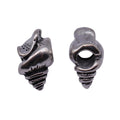 Conch Shell Shaped Large Hole Bead Metal Jewelry Making Component view 4