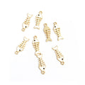 Enamel-Look Silver Gold Fish Bone Alloy Charms in 14 Styles view 10