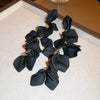 Black Floral Drop