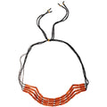 Black Cord Necklace With Layered Tube Beads Pendant Jewelry view 5