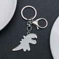 White and Black Tyrannosaur Enamel Keychains, 2 Colors view 4