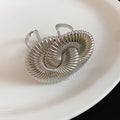Metal Open Cuff Bracelets Spiral Flower Heart Eight Styles view 9