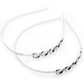 Five Setting Cabochon Headband Bases in Two Metal Finishes view 2