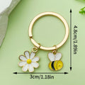 Bee and Honeycomb Charm Keychains in 24 Pictured Variations for Bags and Keys view 11