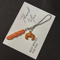 Mini Baguette Croissant Waffle Bread Phone Charms 3 Styles view 6