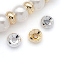 Metal Wheel Spacer Beads in Four Sizes and Three Finishes view 3