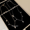 Gold Silver Cross Pendant Necklace Matching Stud Sets view 3