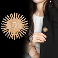 Sun Two Designs Metal Brooch Pin for Jackets and Lapels view 3