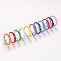 Enamel Inlay Band With Clear Accent In Eleven Colors view 3
