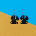 Acrylic Double-Sided Printed Dragon Earrings 4 Styles view 6