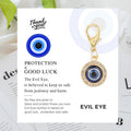 Rhinestone Evil Eye Charm with Protection Good Luck Card view 4