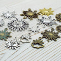 Metallic Sun Metal Charms for Jewelry and Craft Projects view 4