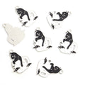 Cat Moon and Skull Enamel Alloy Charm Pendants in Gold and Silver Tones view 8