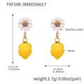 Yellow Lemon Resin Earrings Studs Huggies Daisy Drop Styles view 9