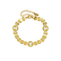 White Shell Geometric Gold Link Bracelets Star Round T view 8