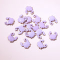 Tiny Enamel Crab Metal Charms in Nine Color Options view 6