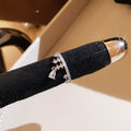 Silver Open Rings Pearl Baguette Halo And Crystal Designs view 6