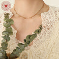 Dainty Metal Bead Drop Chain Choker Necklace Three Tones view 3