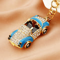 Mixed Jeweled Convertible Cute Car and Supercar Keychains in Fourteen Styles view 3