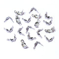 Stainless Steel Bead Chain Clamshell Tips in Three Sizes view 2
