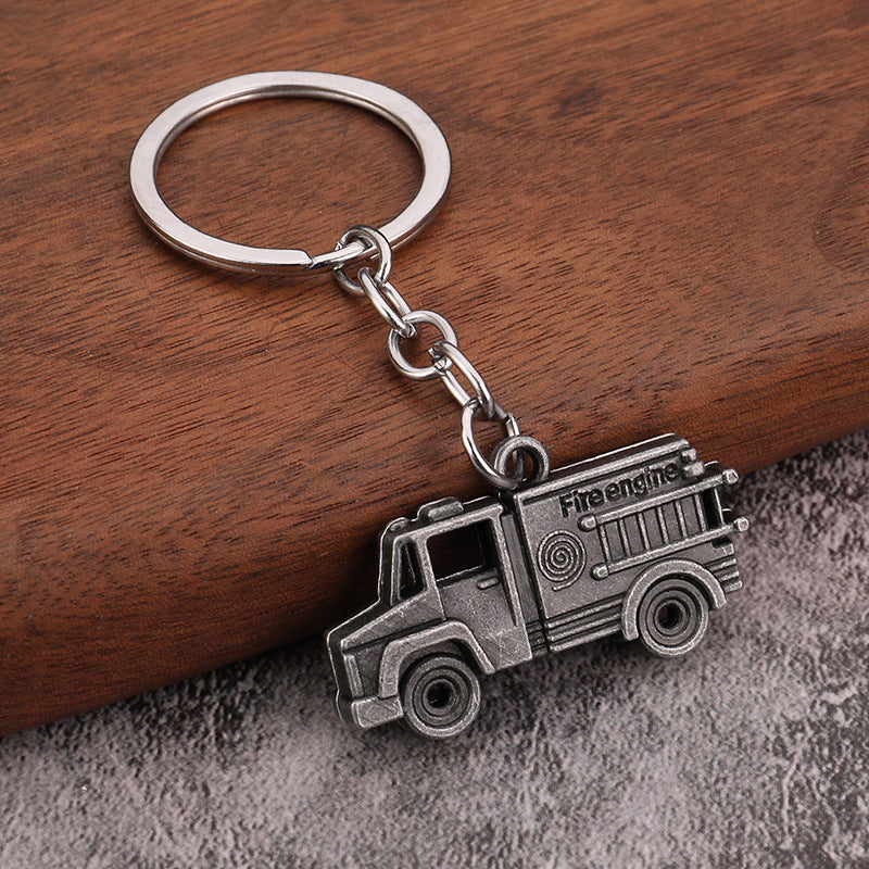 Large Truck Metal Keychain Vehicle Pendant for Car Keys and Bags