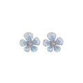 Blue and Silver Crystal Stud and Drop Earring Collection view 5