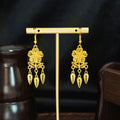 Fifty-Eight Gold Tone Ethnic Fringe and Tassel Earrings view 12