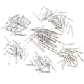 Silver Tone Double Loop Connector Bars in Six Textures and Sizes view 5