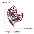 Rhinestone Hollow Calla Lily Brooch Silver Four Colors view 7