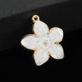 Enamel Cherry Blossom Sakura Flower Charm Pendants Two Sizes view 9