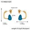 Gold Blue Drop