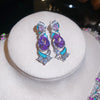 Silver Lilac Studs