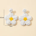 Seed Bead Flower Bottle Tassel Drop Earrings Seven Styles view 4