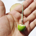 Single Coconut Resin Phone Strap Charms in Green or Brown view 2