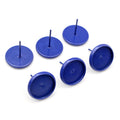 Colorful Round Bezel Stud Earring Settings in 17 Finishes view 8