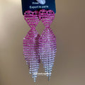Crystal Bow Tassel Stud Earrings in Five Colors Decorative Jewelry Accessory view 4