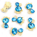 Faceted Crystal Cat Charms in Ten Colors and Two Metal Tones view 8