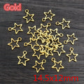 Open Star and Love Letter Metal Charms in Twelve Finish Options view 7