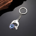 Silver Tone Animal and Evil Eye Split Ring Keychains view 6