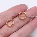 Round Ring Frame Spacer Beads in Four Metal Tone Finishes view 3