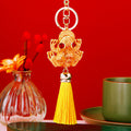 Jeweled Golden Toad Tassel Keychains in Three Colors plus Assorted view 8
