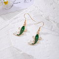 Enamel Koi Carp Fish Drop Earrings Gold Hooks 4 Colors view 4