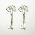 Ornate Skeleton Key Pendant Metal Jewelry Making Component In 4 Finishes view 6