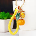 Braided Persimmon and Orange Fortune Keychains in Sixteen Designs view 3