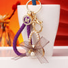Purple-Fortune Light-Gray-Bow-Handbag