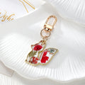 Gold Tone Fox Silhouette Pressed Flower Lobster-Clasp Charms in Four Designs view 5