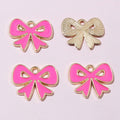 Enamel Bow Charms in Seven Bright Color Options for Jewelry Making view 12